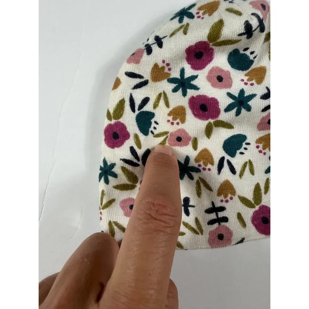 Little Sleepies Bamboo Knotted Gown Pink Newborn + Childhoods Floral Hat Newborn